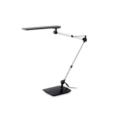 Lampe de table en plastique LED intégré noir mat MONBERT