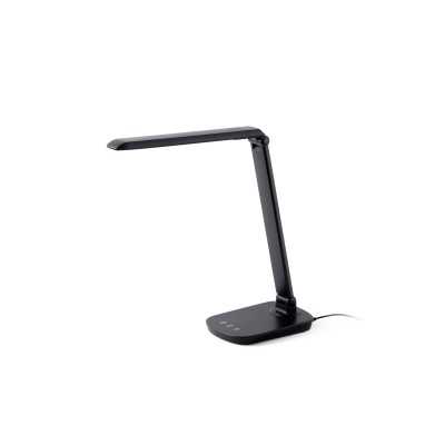 Lampe de table en plastique LED intégré noir mat CRILLAT