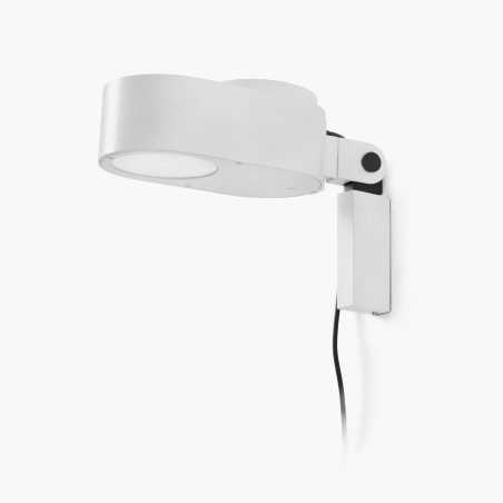 Lampe murale en aluminium LED intégré blanc mat LEOGNAN