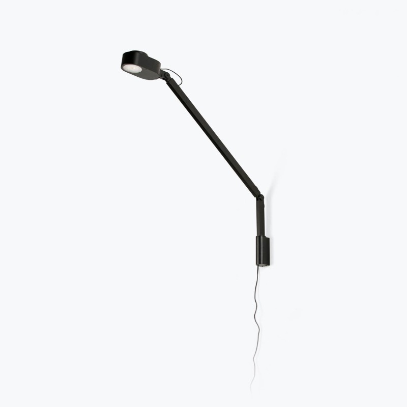 Lampe murale en aluminium LED intégré noir mat DOMERAT