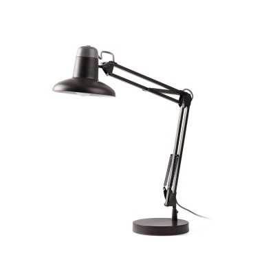 Lampe de table en acier E27 gris YVIERS
