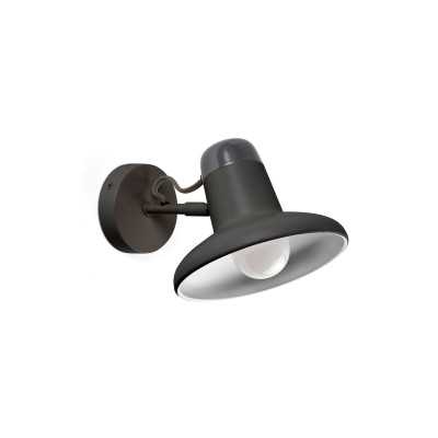 Lampe murale en acier E27 gris CONROY