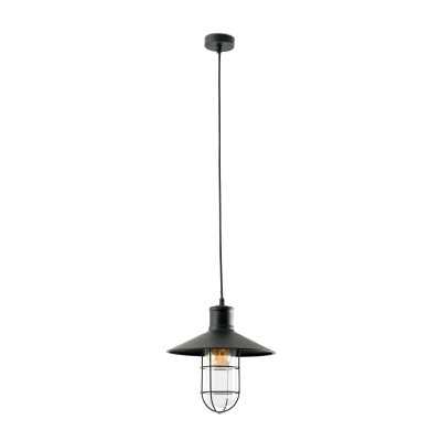 Lampe de plafond en acier E27 noir mat FRIERES