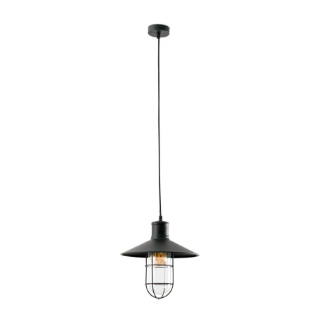 Lampe de plafond en acier E27 noir mat FRIERES
