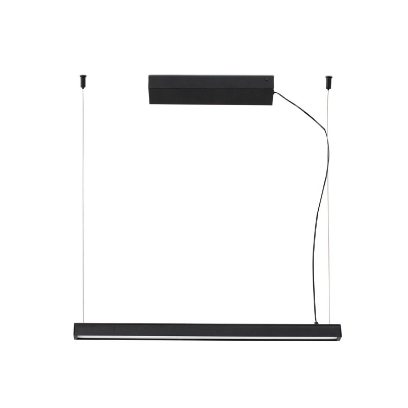 Lampe de plafond en aluminium LED intégré noir mat PARADOU