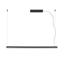Lampe de plafond en aluminium LED intégré noir mat MORLAC