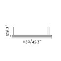 Lampe de plafond en aluminium LED intégré noir mat BAIXAS