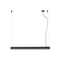 Lampe de plafond en aluminium LED intégré noir mat PRUGNY
