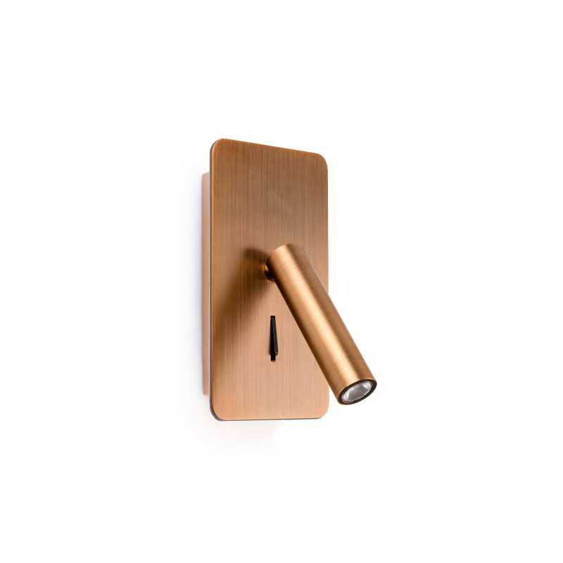 Lampe murale en aluminium LED intégré bronze brossé LAREAUD