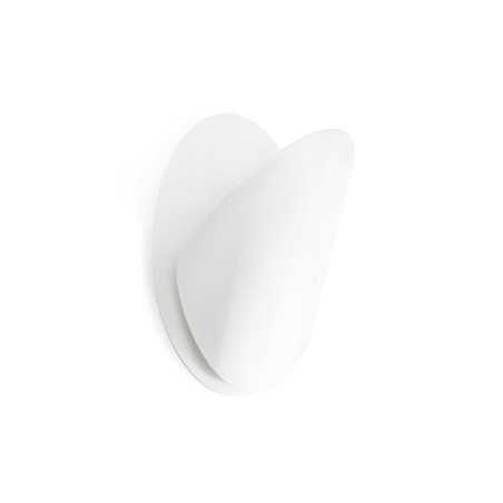 Lampe murale en acier R7s 118mm blanc mat HIPARK