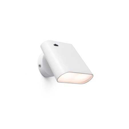 Lampe murale en acier LED intégré blanc mat LORQUIN