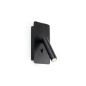 Lampe murale en aluminium LED intégré noir mat AVRECHY
