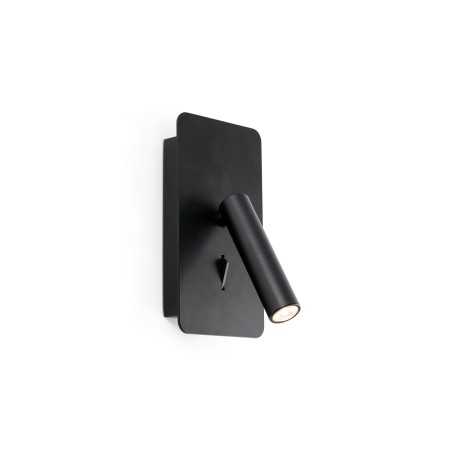 Lampe murale en aluminium LED intégré noir mat AVRECHY