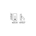 Lampe murale en aluminium LED intégré noir mat AVRECHY