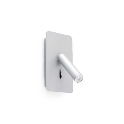 Lampe murale en aluminium LED intégré gris LIGEAY