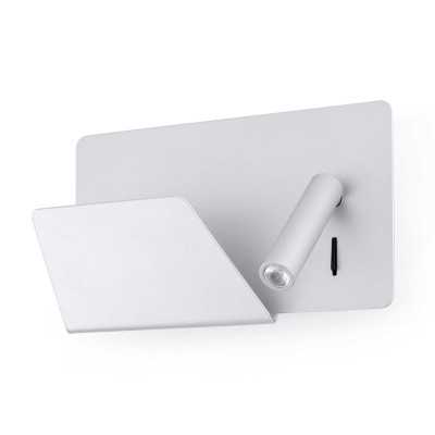 Lampe murale en aluminium LED intégré gris PINTAC