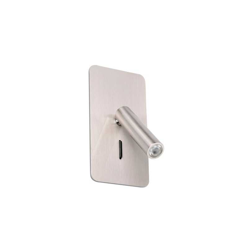 Lampe murale en aluminium LED intégré acier brossé FELZINS