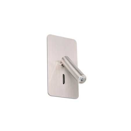 Lampe murale en aluminium LED intégré acier brossé FELZINS