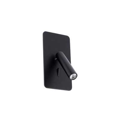 Lampe murale en aluminium LED intégré noir mat BOUGLON