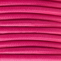 Câble textile décoratif homologué couleur fuchsia au mètre