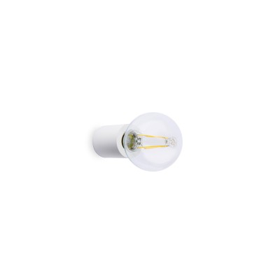 Lampe murale en aluminium E27 blanc mat ANDRABE