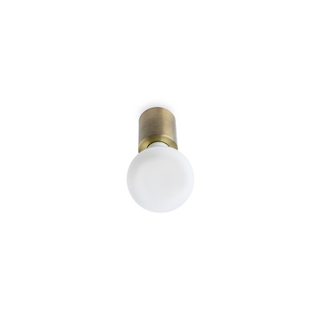 Lampe murale en aluminium E27 bronze antique ROGNAIX