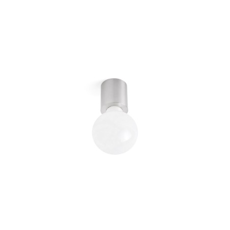 Lampe murale en aluminium E27 acier brossé NOVALE