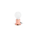 Lampe de table en acier E27 cuivre brillant MESSAGE