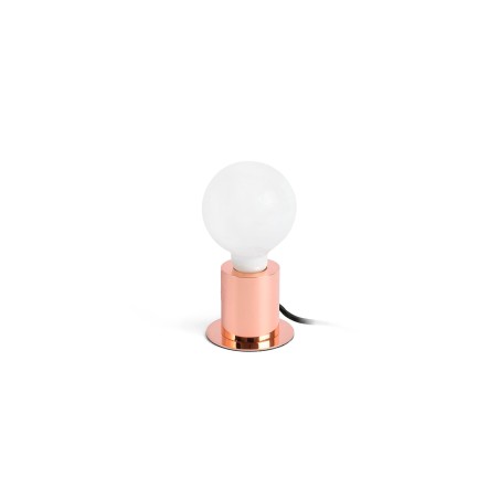 Lampe de table en acier E27 cuivre brillant MESSAGE