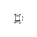 Lampe de table en acier E27 cuivre brillant MESSAGE