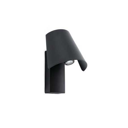 Lampe murale en acier LED intégré noir mat CHABANU