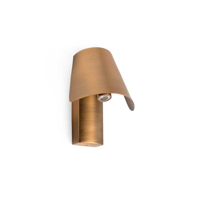 Lampe murale en acier LED intégré bronze brossé ORVILLE