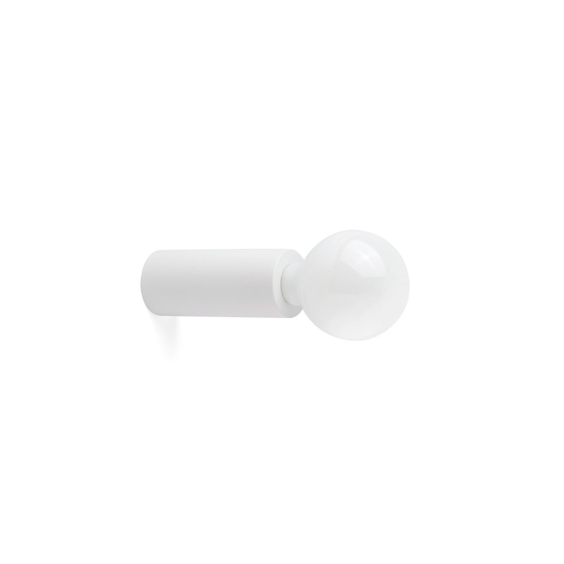 Lampe murale en aluminium E27 blanc mat YGRANDE