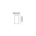 Lampe murale en aluminium E27 noir mat MERARD