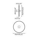 Lampe murale en aluminium E27 noir mat MORSAN