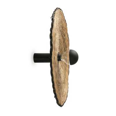 Lampe murale en aluminium E27 noir mat SAULTY