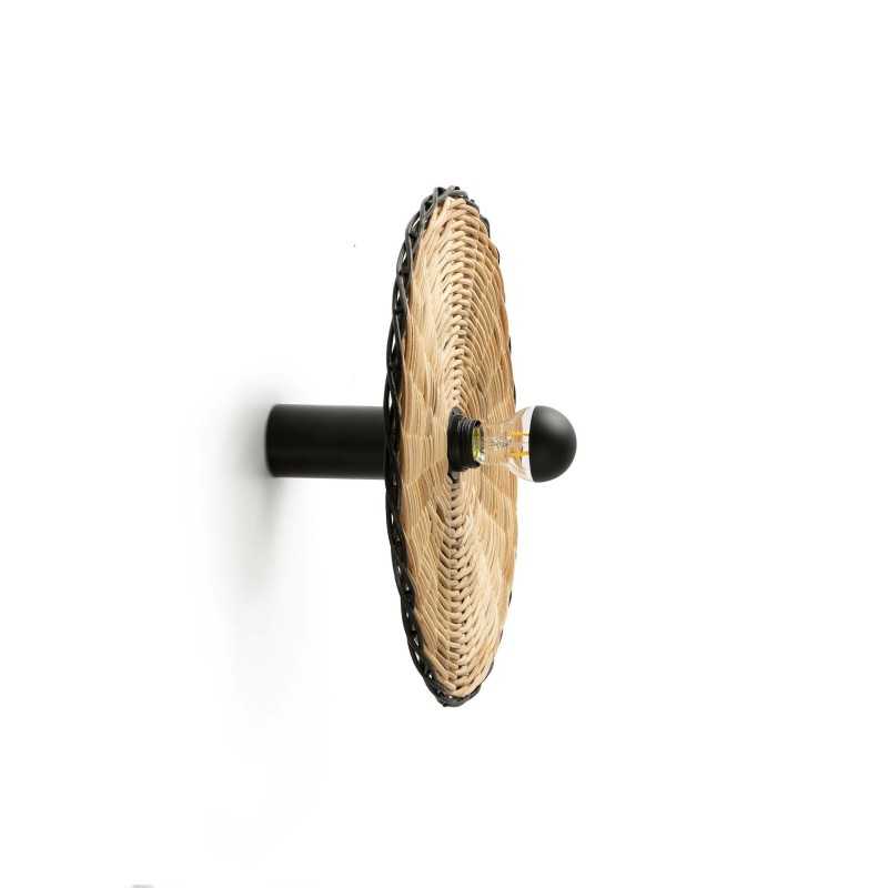 Lampe murale en aluminium E27 noir mat GODAIS