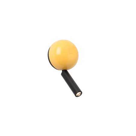 Lampe murale en aluminium LED intégré jaune CHARRON