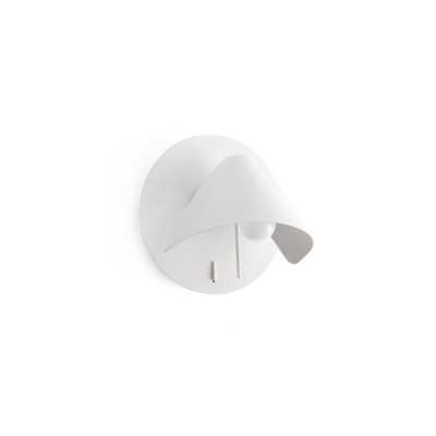 Lampe murale en acier E27 blanc mat MEYNIAL