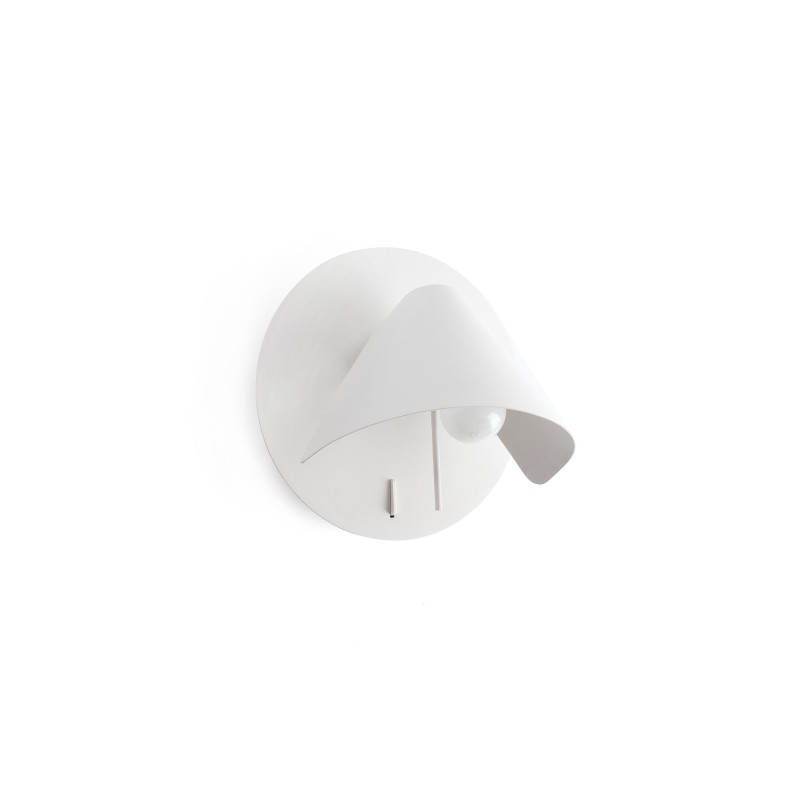 Lampe murale en acier E27 blanc mat MEYNIAL