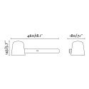 Lampe murale en acier E27 beige CHAMERY