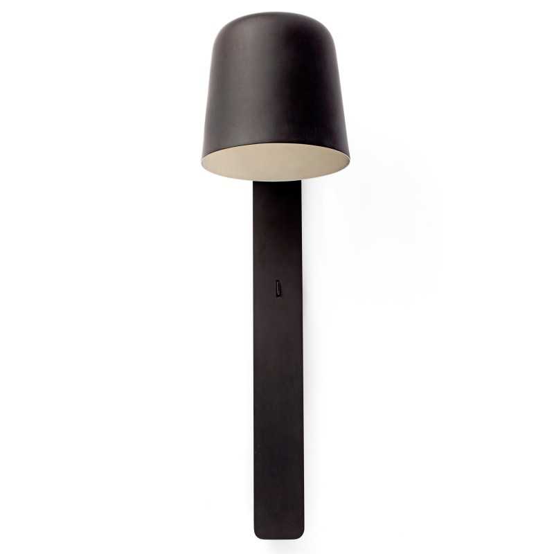 Lampe murale en acier E27 noir MALPALU