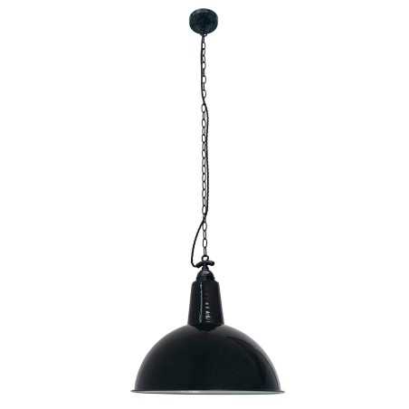Lampe de plafond en acier E27 noir brillant FURENS