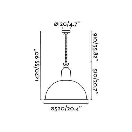 Lampe de plafond en acier E27 vert AMBLIE