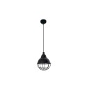 Lampe de plafond en acier E27 noir brillant LINIERE