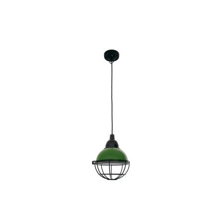 Lampe de plafond en acier E27 vert BOUISSE