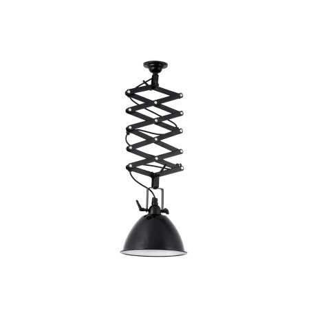 Lampe de plafond en acier E27 noir brillant CAMBRON