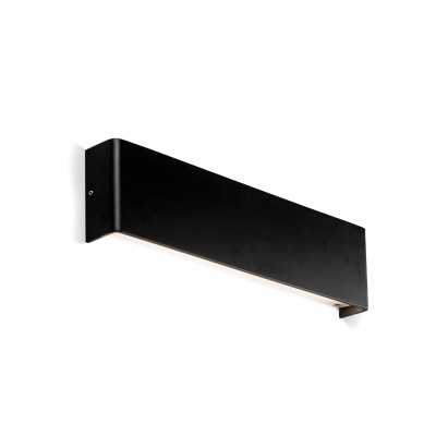 Lampe murale en aluminium LED intégré noir mat VIRLOUP