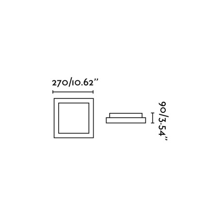 Lampe murale en aluminium E27 blanc mat VERNOY