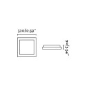 Lampe murale en aluminium E27 blanc mat SIENNE